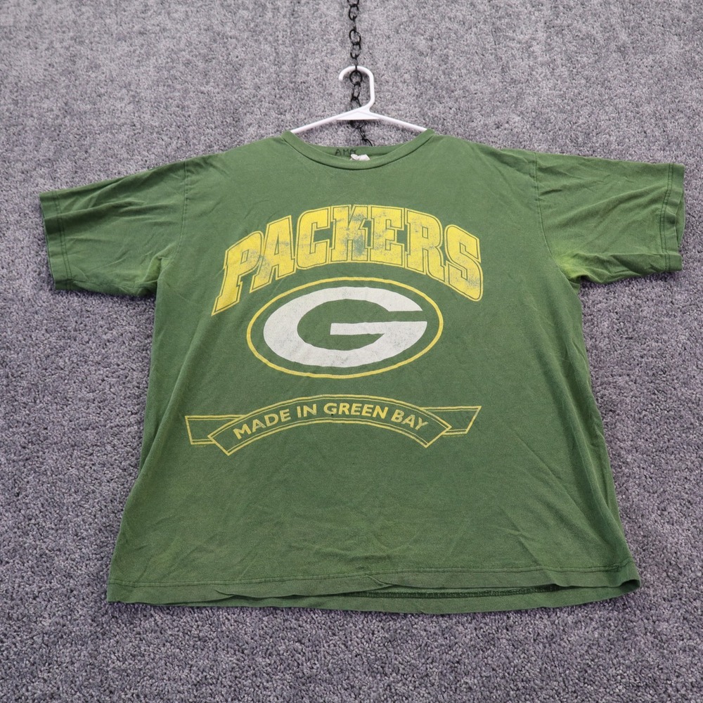 Tour Champ T Shirt Mens Extra Large Green Green Bay Packers Football Graphic Tee